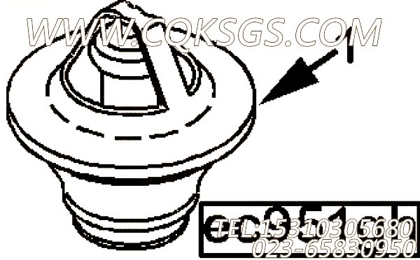 【节温器】康明斯CUMMINS柴油机的3932249 节温器