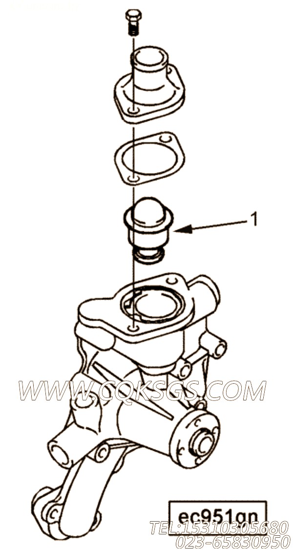 用于进口A2300发动机节温器