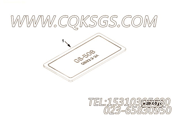 【铭牌】康明斯CUMMINS柴油机的5273899 铭牌