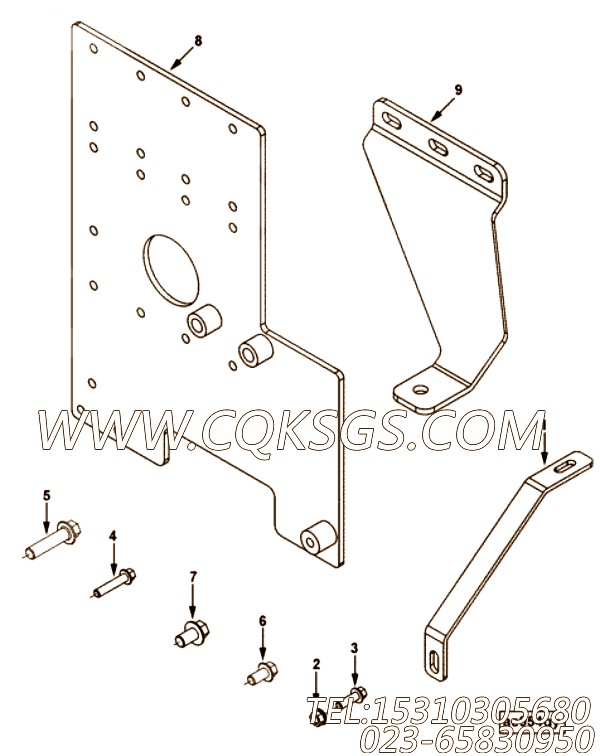 【六角法兰六角螺钉】康明斯CUMMINS柴油机的3935477 六角法兰六角螺钉