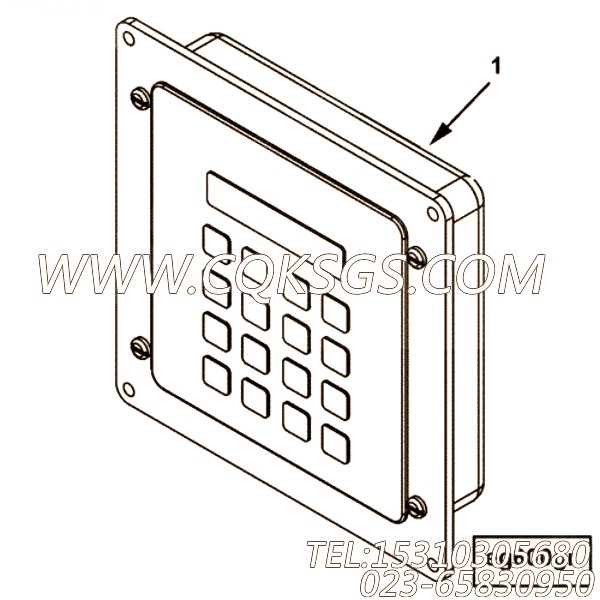 【控制面板】康明斯CUMMINS柴油机的4925080 控制面板