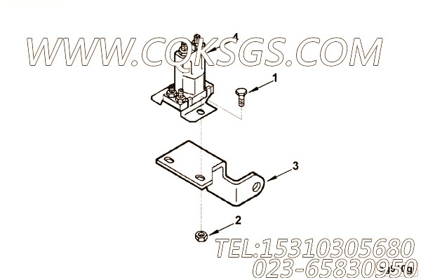 【磁性开关支架】康明斯CUMMINS柴油机的3287425 磁性开关支架