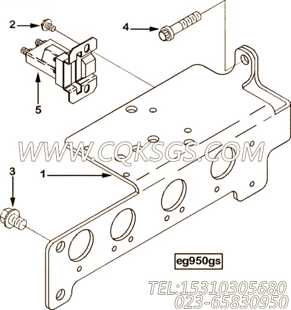 【磁性开关支架】康明斯CUMMINS柴油机的3866697 磁性开关支架
