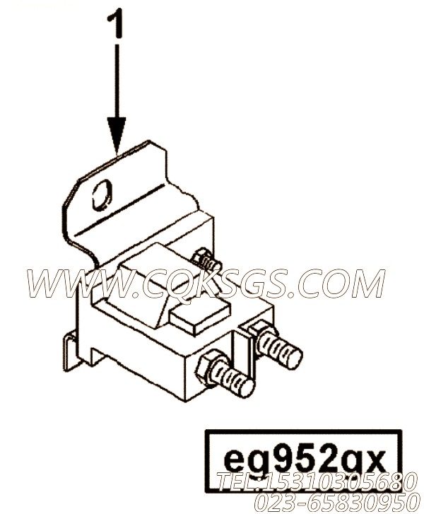 【电磁开关】康明斯CUMMINS柴油机的4019805 电磁开关