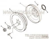 【附件传动皮带轮】康明斯CUMMINS柴油机的3865111 附件传动皮带轮