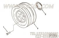 【附件传动皮带轮】康明斯CUMMINS柴油机的3081166 附件传动皮带轮
