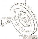 【附件传动皮带轮】康明斯CUMMINS柴油机的4913347 附件传动皮带轮