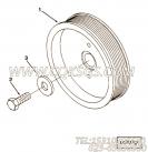 【附件传动皮带轮】康明斯CUMMINS柴油机的3071505 附件传动皮带轮