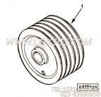 【附件传动皮带轮】康明斯CUMMINS柴油机的3251356 附件传动皮带轮