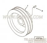 【附件传动皮带轮】康明斯CUMMINS柴油机的3086127 附件传动皮带轮