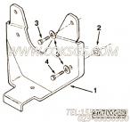 【引擎支撑架】康明斯CUMMINS柴油机的C0403266400 引擎支撑架