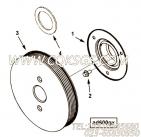 【附件传动皮带轮】康明斯CUMMINS柴油机的4080401 附件传动皮带轮