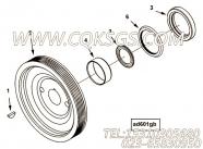 【附件传动皮带轮】康明斯CUMMINS柴油机的3177006 附件传动皮带轮