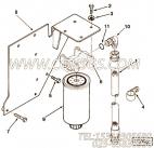 【过滤器支架】康明斯CUMMINS柴油机的3253838 过滤器支架