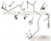 3631690弯接头,用于康明斯KTA38-C1200动力燃油管组,更多【内蒙古北方重汽矿用自卸车】配件报价