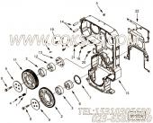 【引擎6LTAA8.9-C360的出水管连接件组】 康明斯六角法兰面螺栓报价,参数及图片