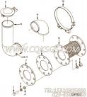 【排气口连接】康明斯CUMMINS柴油机的4084138 排气口连接
