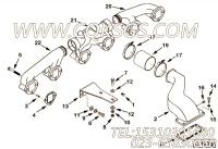 【排气歧管】康明斯CUMMINS柴油机的3051077 排气歧管