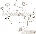 【Tube, Water Transfer】康明斯CUMMINS柴油机的3349804 Tube, Water Transfer