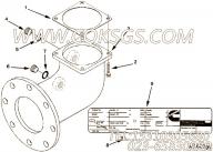 【进水连接】康明斯CUMMINS柴油机的3094295 进水连接