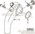 【进水连接】康明斯CUMMINS柴油机的3287391 进水连接
