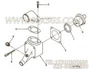 【节温器盖】康明斯CUMMINS柴油机的129339 节温器盖