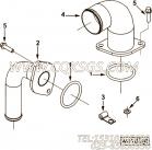 【出水口连接】康明斯CUMMINS柴油机的3103917 出水口连接