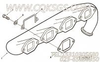 【排气歧管】康明斯CUMMINS柴油机的186347 排气歧管