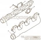 【排气歧管】康明斯CUMMINS柴油机的218646 排气歧管