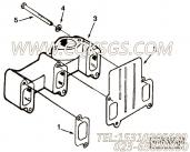 【排气歧管】康明斯CUMMINS柴油机的C0154236900 排气歧管