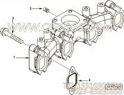 【排气歧管】康明斯CUMMINS柴油机的3863239 排气歧管