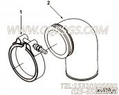 【排气口管】康明斯CUMMINS柴油机的3024929 排气口管