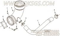【排气口连接】康明斯CUMMINS柴油机的3977812 排气口连接