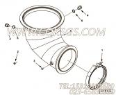 【排气口连接】康明斯CUMMINS柴油机的4098141 排气口连接
