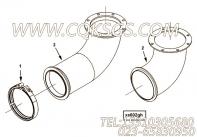 【排气口连接】康明斯CUMMINS柴油机的3638646 排气口连接