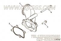 【排气口连接】康明斯CUMMINS柴油机的3287126 排气口连接
