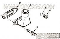 【进气口连接】康明斯CUMMINS柴油机的176909 进气口连接