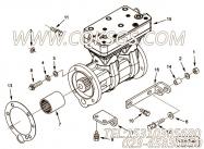 【空气压缩机支撑】康明斯CUMMINS柴油机的4080943 空气压缩机支撑