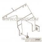 【空气净化器支架】康明斯CUMMINS柴油机的4982483 空气净化器支架